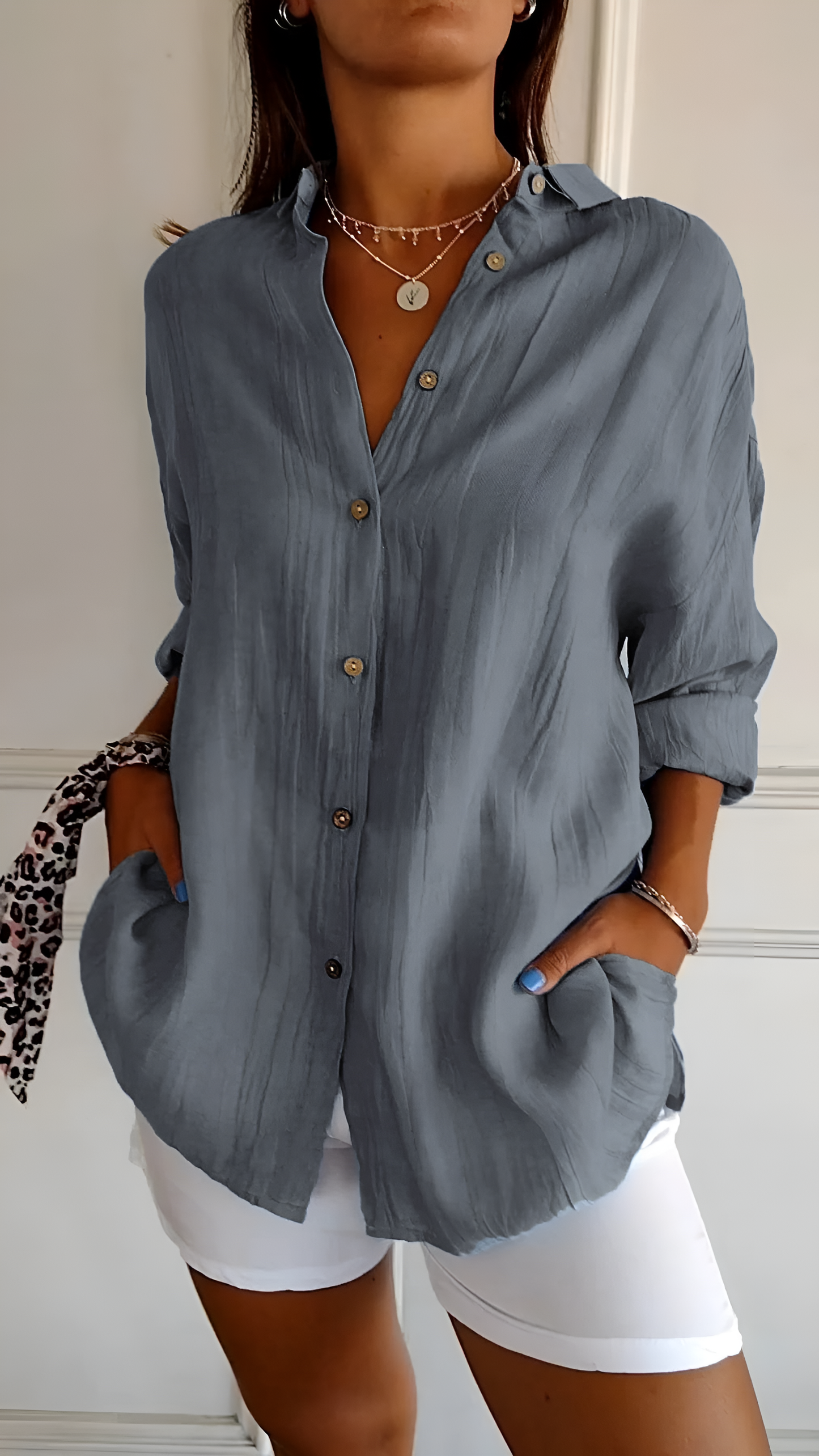 Evelyn - Elegant Oversized Blouse