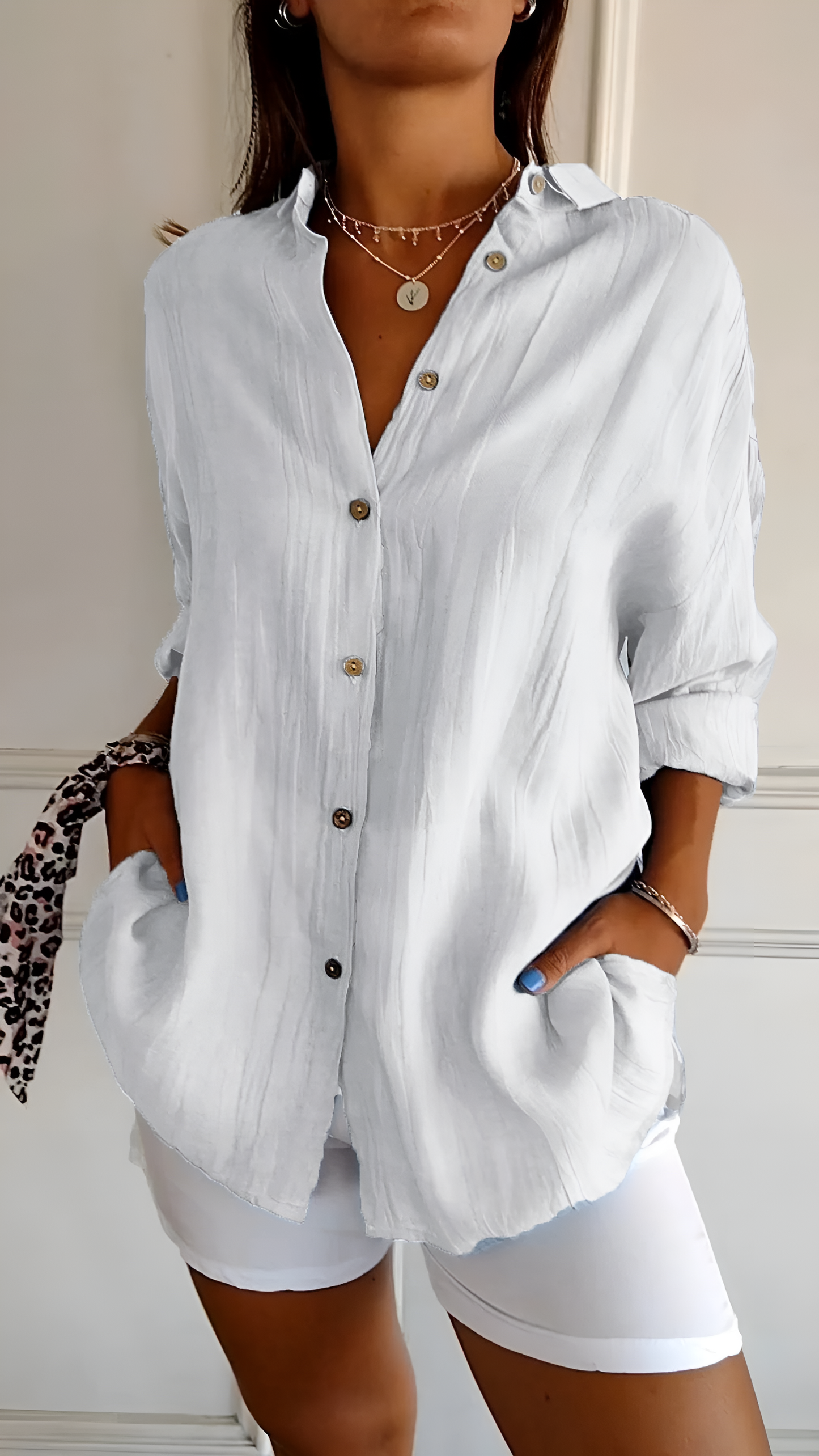 Evelyn - Elegant Oversized Blouse