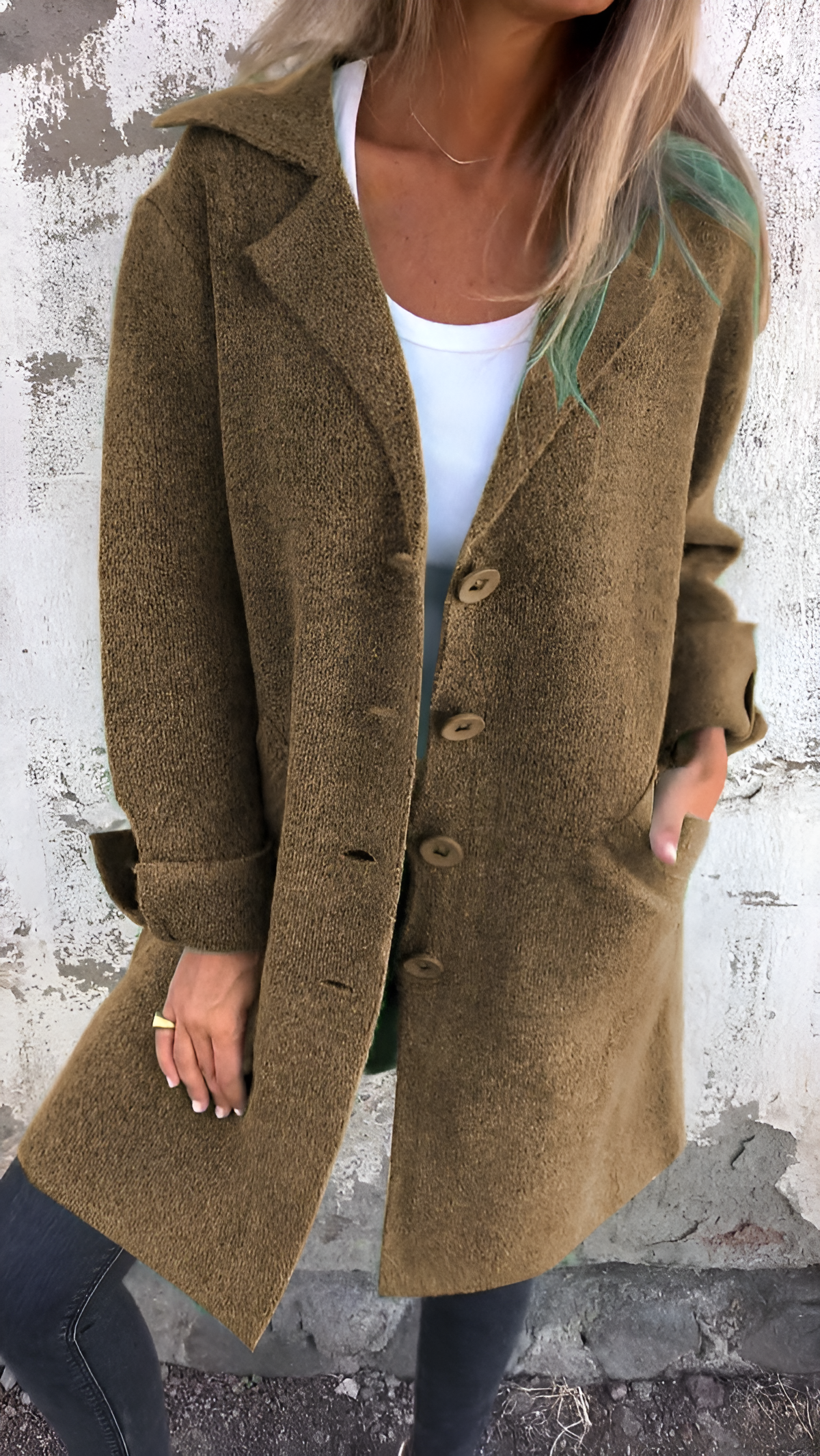 Isabella - Single-Breasted Casual Coat