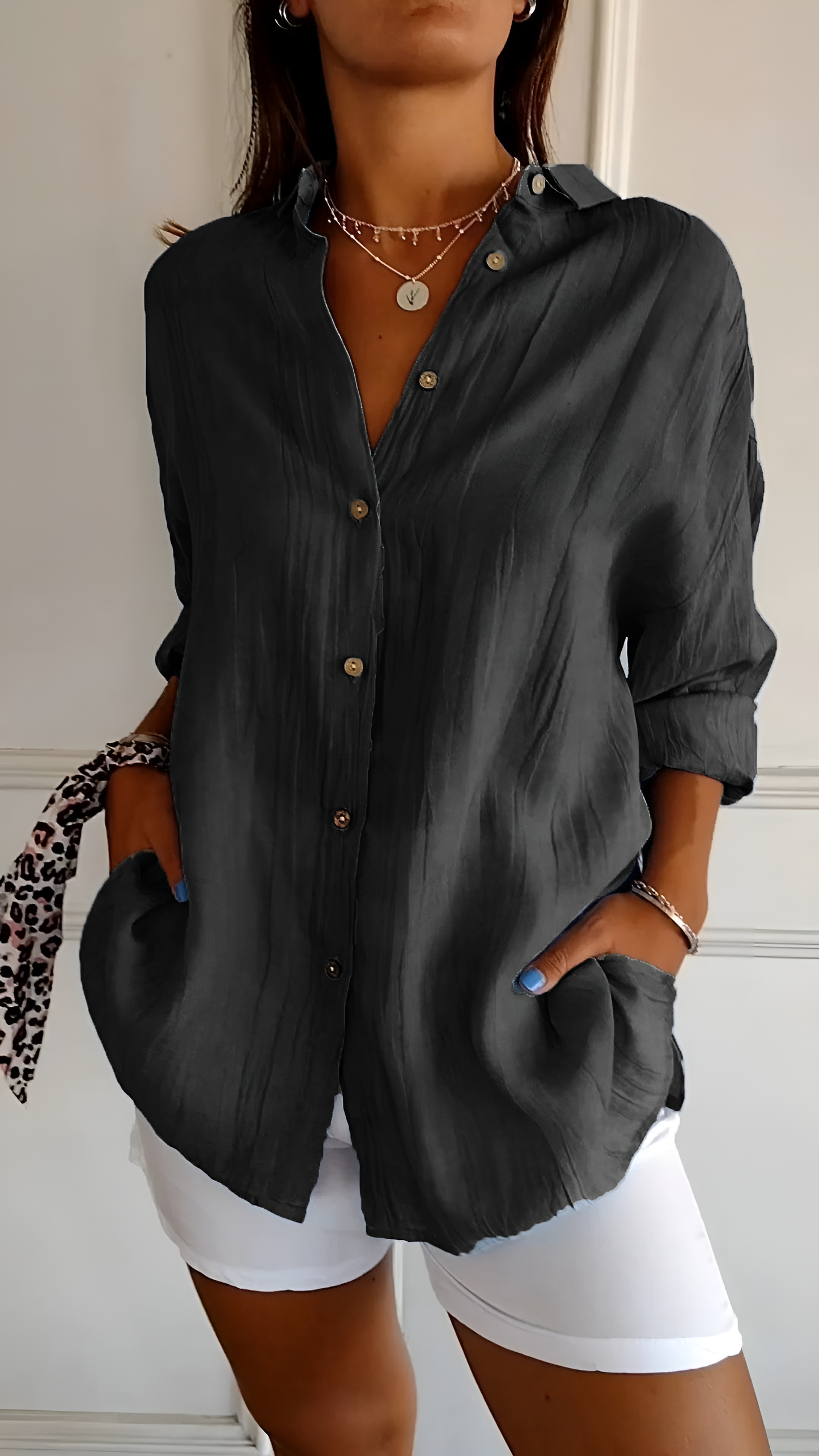 Evelyn - Elegant Oversized Blouse