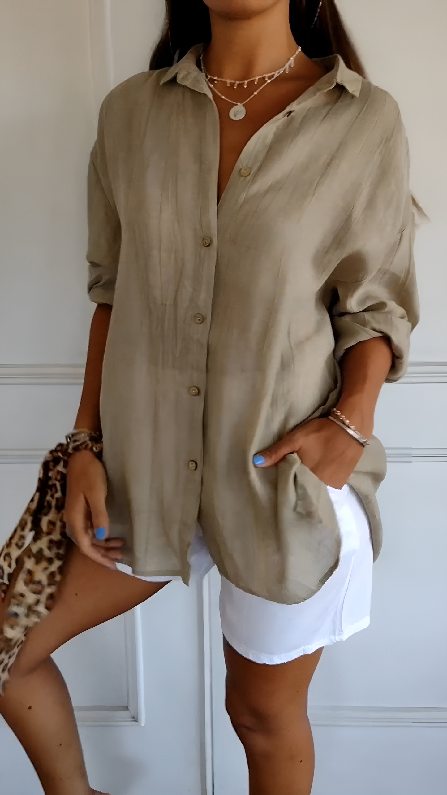 Evelyn - Elegant Oversized Blouse