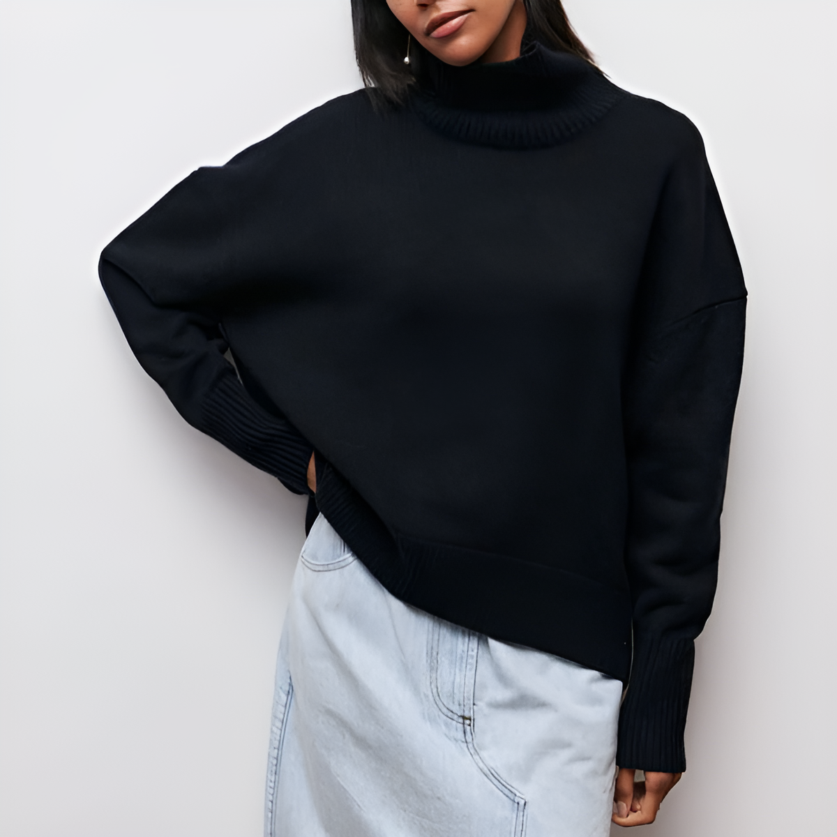 Hannah - Comfortable Turtleneck Sweater