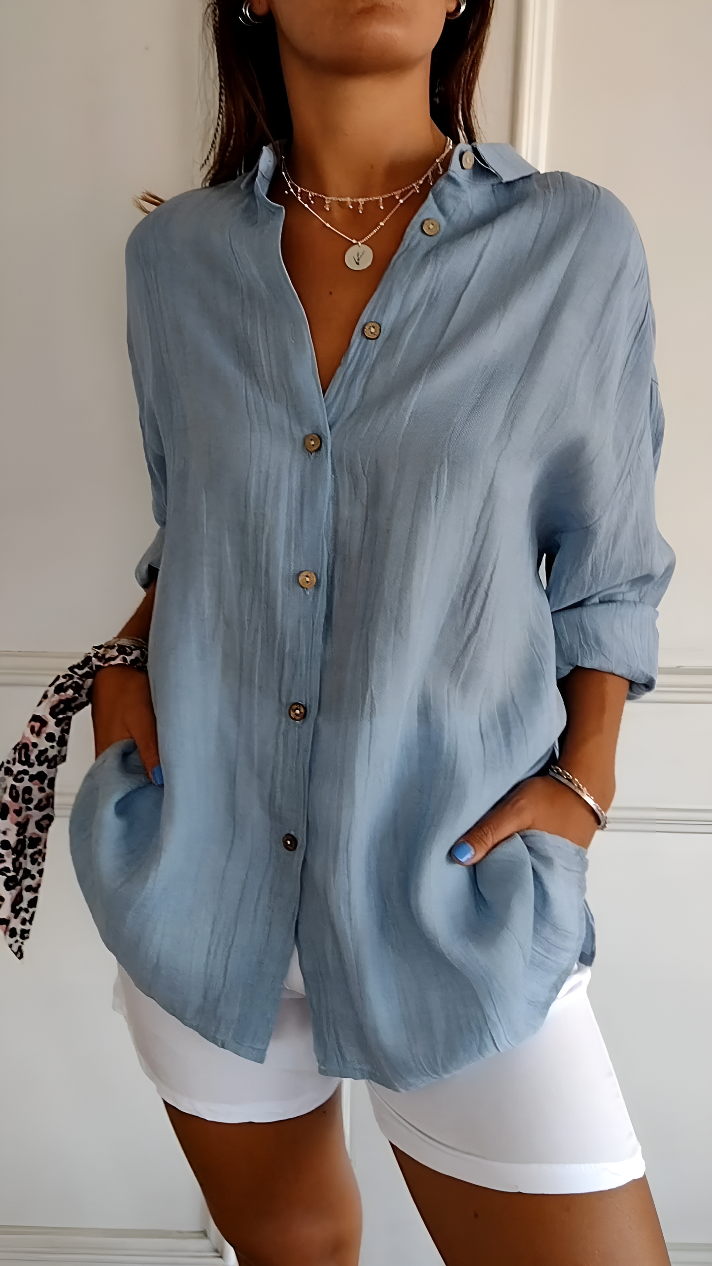 Evelyn - Elegant Oversized Blouse