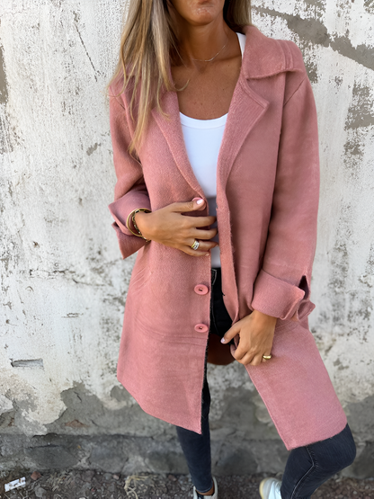 Isabella - Single-Breasted Casual Coat